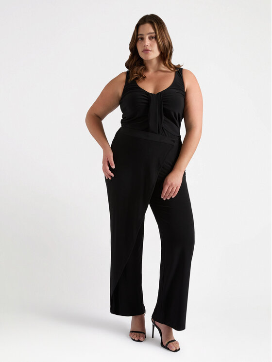 Fiorella Rubino Fiorella Rubino Pantaloni di tessuto P811L002095N033 Nero Regular Fit