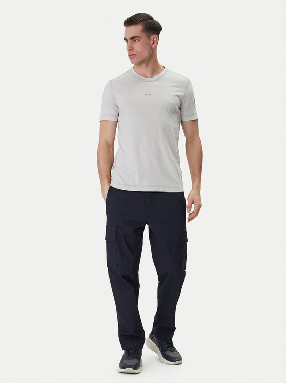 BOSS BOSS Футболка Tokks 50502173 Сірий Regular Fit