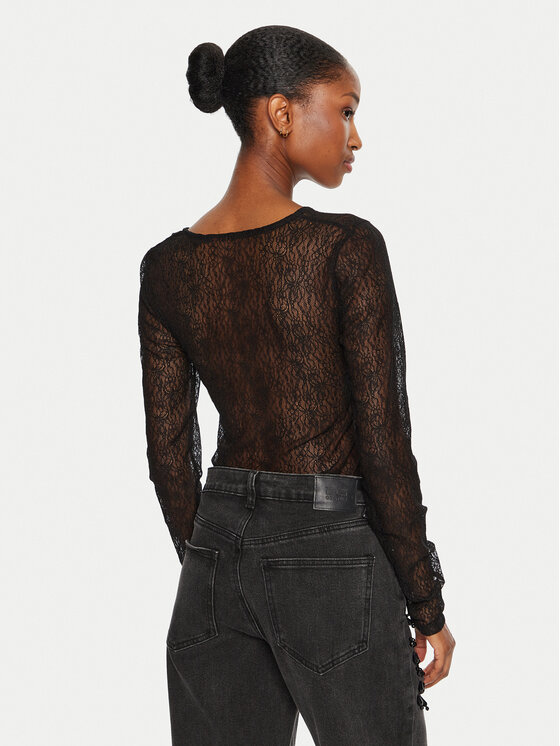 Gestuz Gestuz Боді Laila 10909443 Чорний Slim Fit