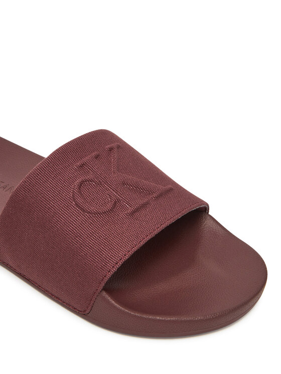 Calvin Klein Jeans Calvin Klein Jeans Klapki Slide Hf Mono Cv YM0YM01282 Brązowy