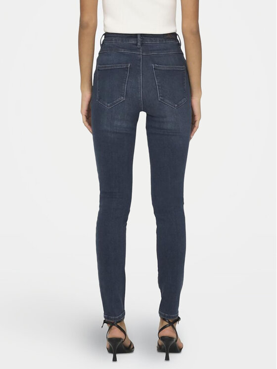 ONLY ONLY Jeansy Mila 15231285 Granatowy Skinny Fit