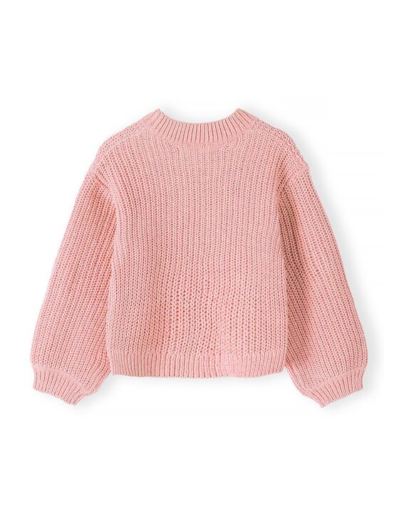 minoti minoti Sweter 32KNIT165 Różowy Oversize