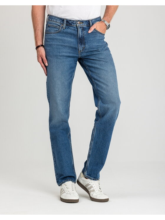 Lee Lee Jeansy WEST Niebieski Straight Fit