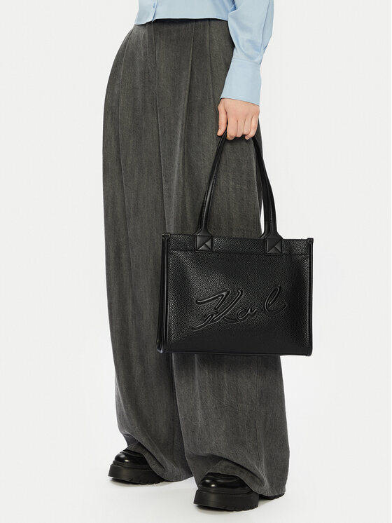 KARL LAGERFELD KARL LAGERFELD Ročna torba A1W30042 Črna