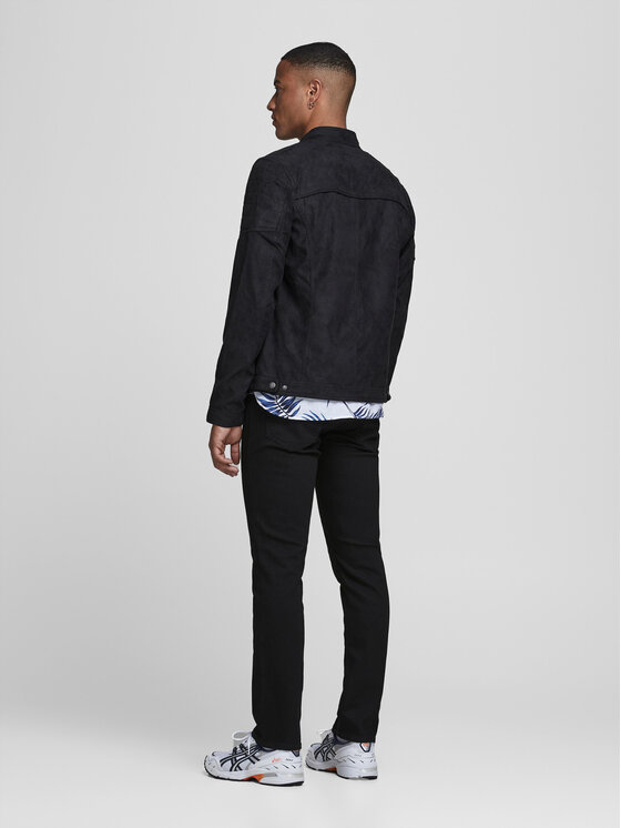 Jack&Jones Jack&Jones Geacă din imitație de piele Rocky 12147218 Negru Regular Fit