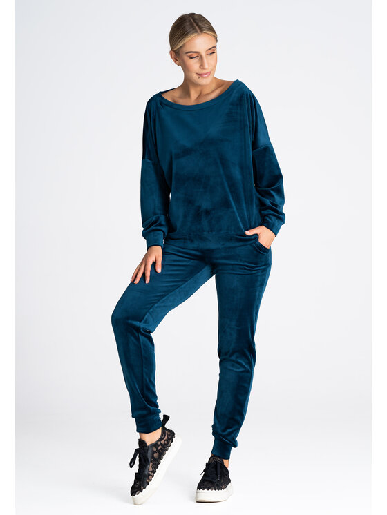 FIGL FIGL Dámske nohavice M965 Modrá Regular Fit