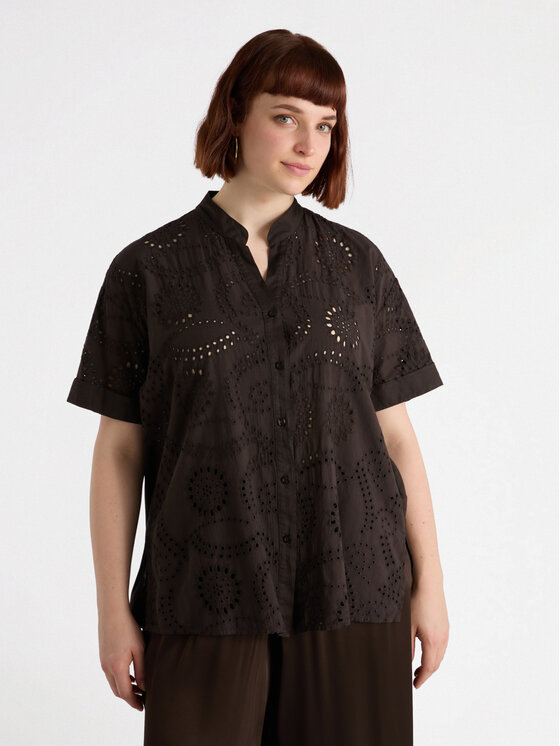 Fiorella Rubino Fiorella Rubino Camicia 5055T001393N022 Marrone Regular Fit
