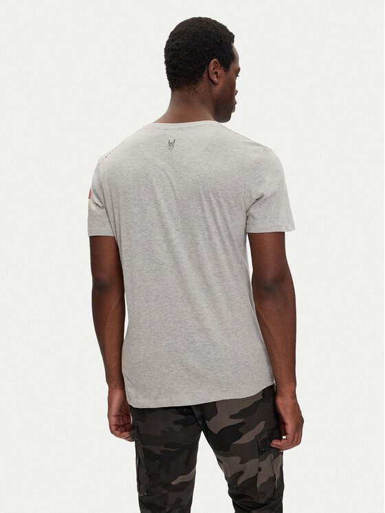 Brave Soul Brave Soul T-shirt MTS-149CAPITOL Siva Regular Fit