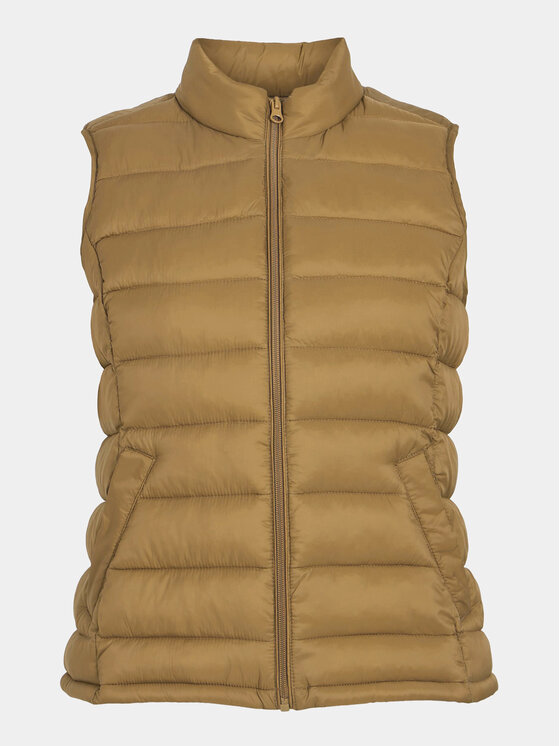 Vila Vila Αμάνικο Μπουφάν Minsk 14076410 Καφέ Regular Fit