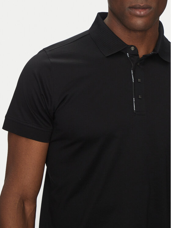 KARL LAGERFELD KARL LAGERFELD Polo 745007 552200 Czarny Regular Fit