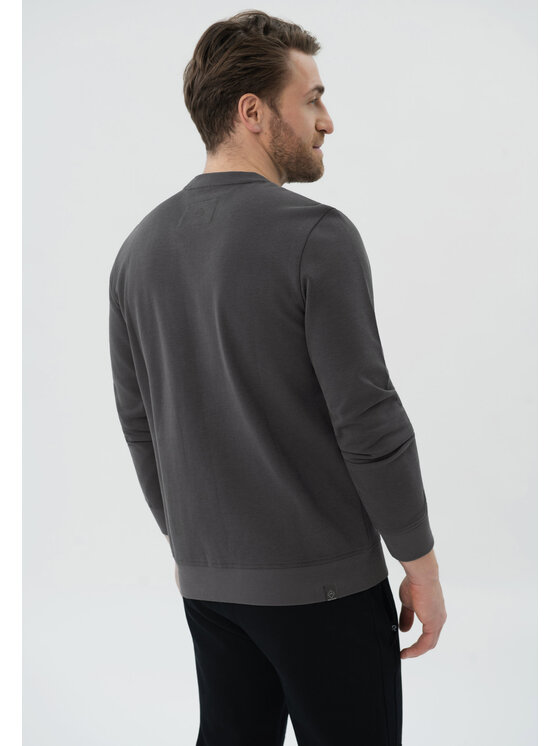 Volcano Volcano Bluza B-LORENC Szary Regular Fit