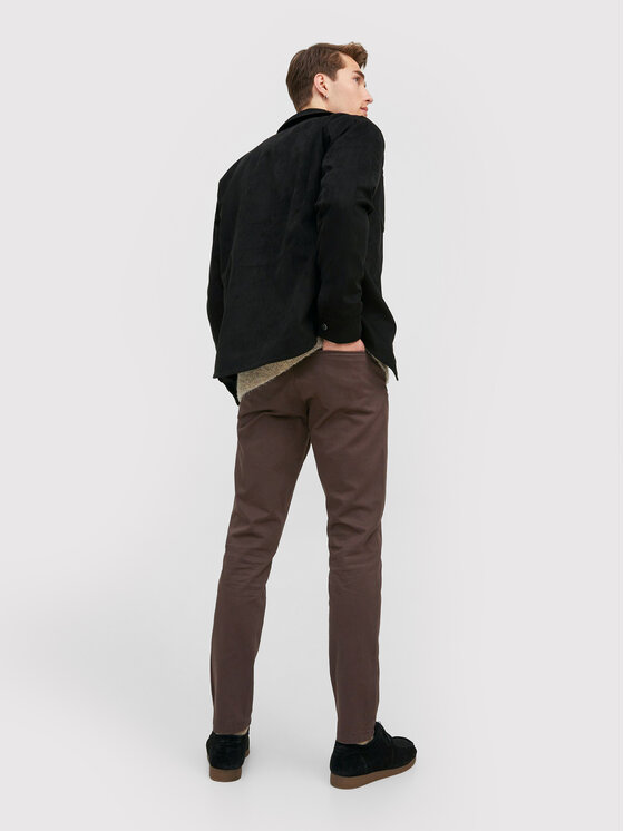 Pantaloni chino Marco 12212136 Marrone Slim Fit