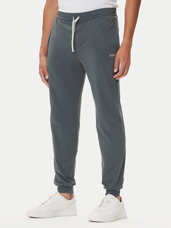 BOSS Spodnie dresowe Mix&Match 50515305 Zielony Regular Fit