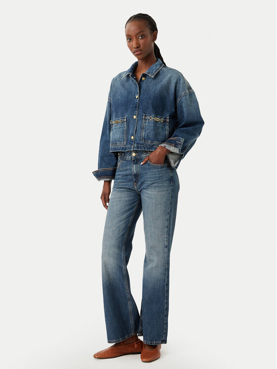 Tommy Hilfiger Tommy Hilfiger Дънково яке WW0WW50962 Син Regular Fit