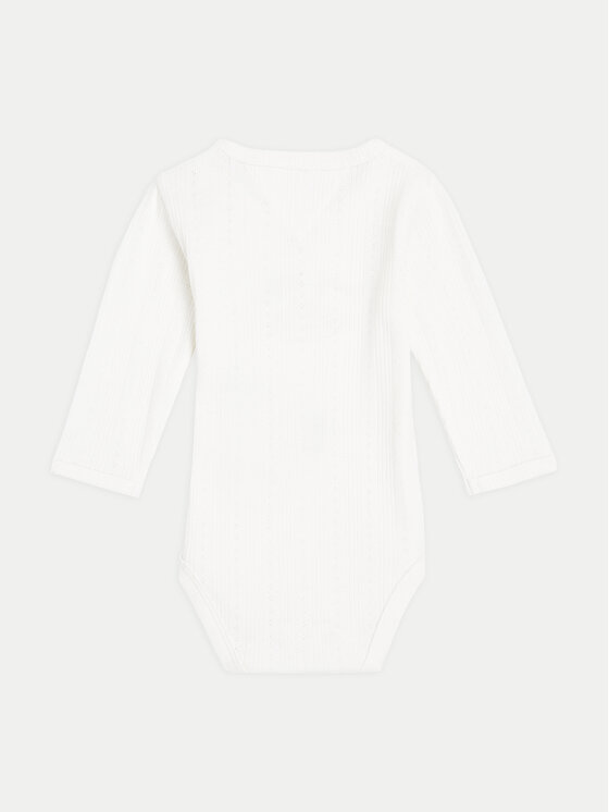 Tommy Hilfiger Tommy Hilfiger Body pentru copii KN0KN01896 Alb