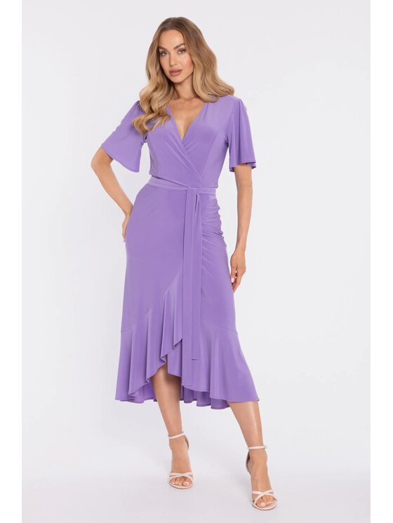 Made of Emotion Made of Emotion Abito da cocktail M912 Viola chiaro A-Line Fit