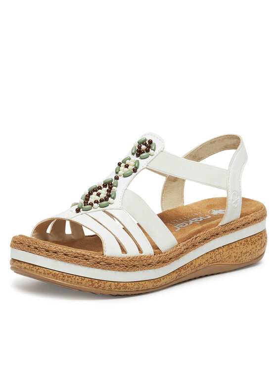 Rieker Rieker Sandalen V0920-80 Weiß
