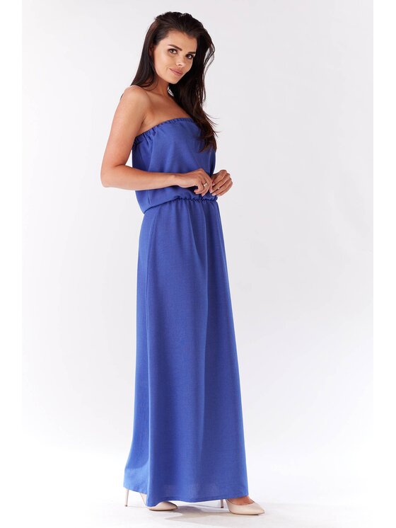 Infinite You Infinite You Sukienka letnia M135 Niebieski Basic Fit