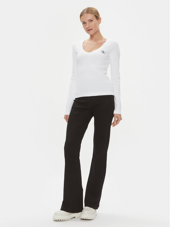 Calvin Klein Jeans Calvin Klein Jeans Bluza J20J222882 Bela Regular Fit