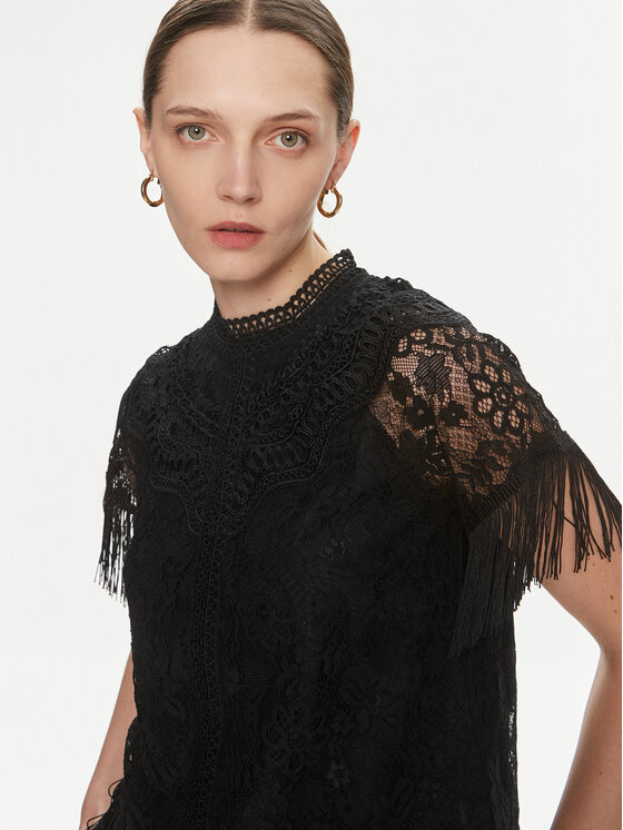 YAS YAS Bluză 26032322 Negru Regular Fit