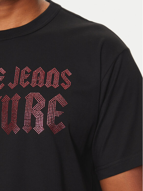 Versace Jeans Couture Versace Jeans Couture Тишърт 77GAHL00 Черен Regular Fit