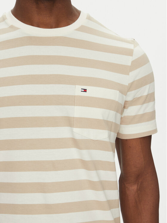 Tommy Hilfiger Tommy Hilfiger T-Shirt Essential MW0MW37283 Béžová Regular Fit