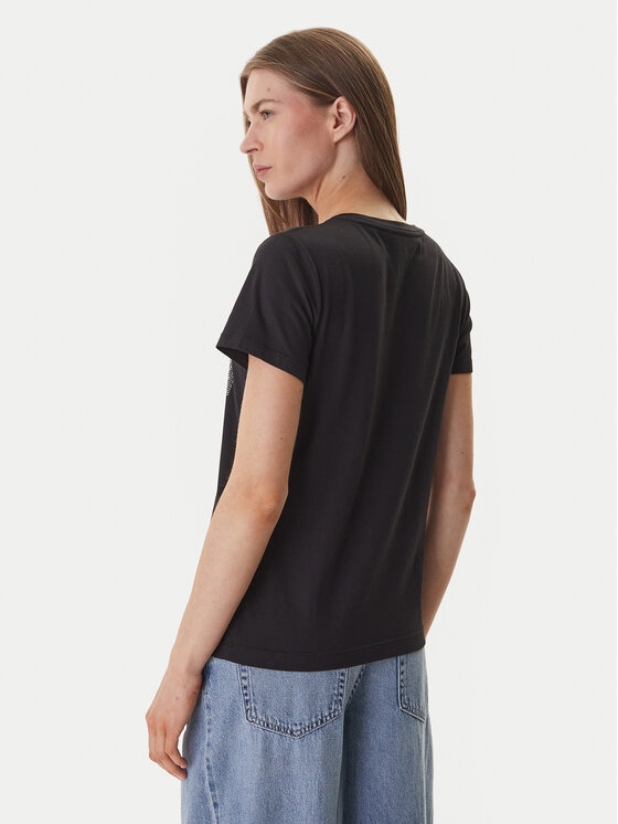 DKNY DKNY Tričko DJ6T1701 Čierna Regular Fit