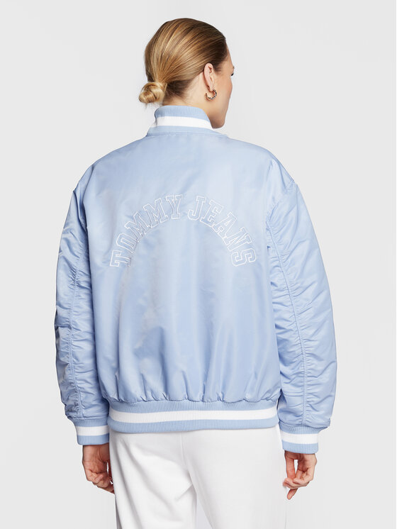 Tommy Jeans Tommy Jeans Μπόμπερ μπουφάν Graphic DW0DW14936 Γαλάζιο Regular Fit