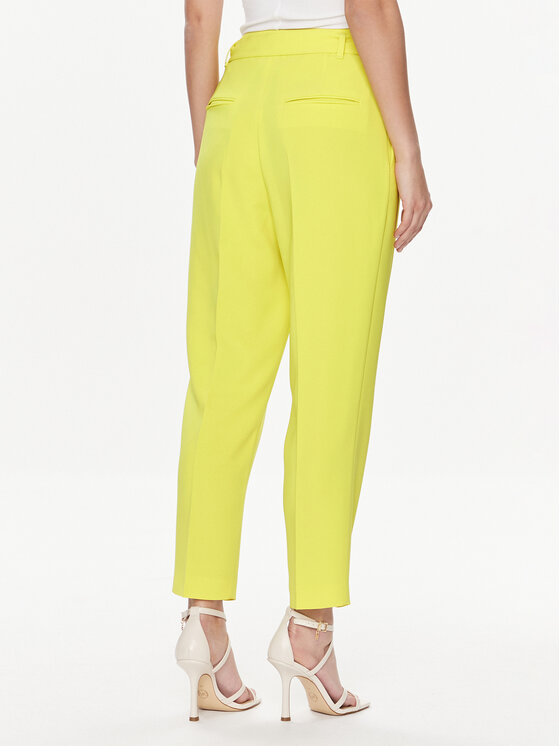 BOSS Boss Текстилни панталони Tapiah 50490037 Жълт Regular Fit