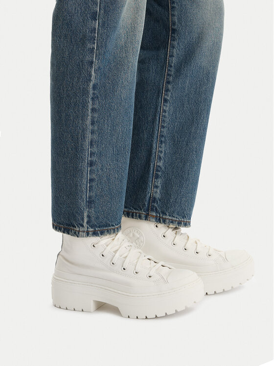 Converse Converse Auliniai batai Chuck Taylor All Star Lugged Heel Leather Platform A10370C Balta