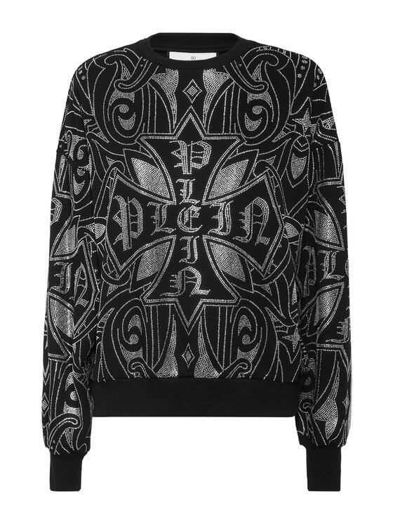 PHILIPP PLEIN PHILIPP PLEIN Bluza 26329 Czarny Regular Fit