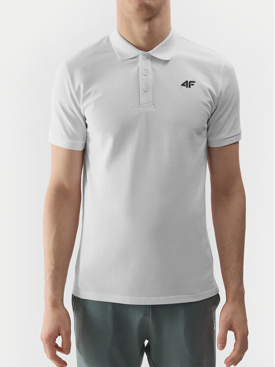 4F 4F Polo 4FWSS24TPTSM130 Bianco Regular Fit