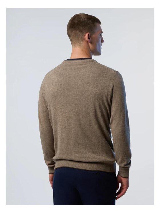 North Sails North Sails Maglione Maglione con scollo a V Marrone Regular Fit