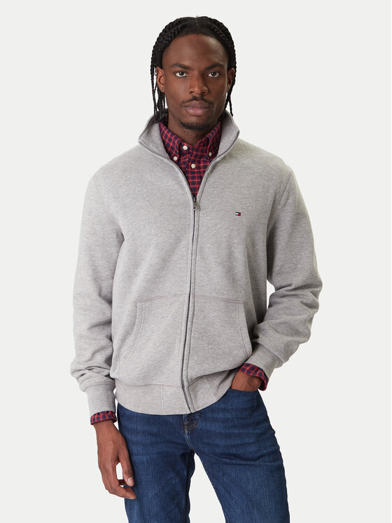 Tommy Hilfiger Pulóver Essential MW0MW41759 Szürke Regular Fit
