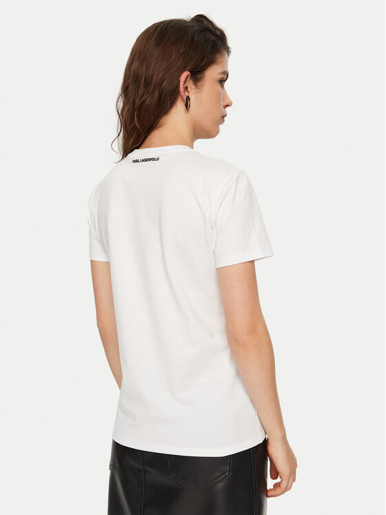 KARL LAGERFELD KARL LAGERFELD Tričko A1W17117 Biela Regular Fit