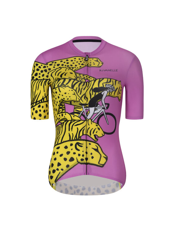 Rivanelle Rivanelle Koszulka rowerowa CHEETAH ELITE Żółty Narrow Fit