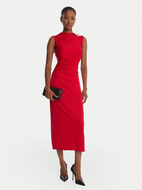 Rinascimento Rinascimento Coctailkleid CFC0125010003 Rot Slim Fit