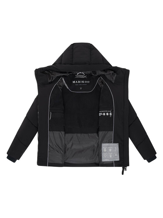 Marikoo Marikoo Kurtka zimowa Kwamee Czarny Regular Fit