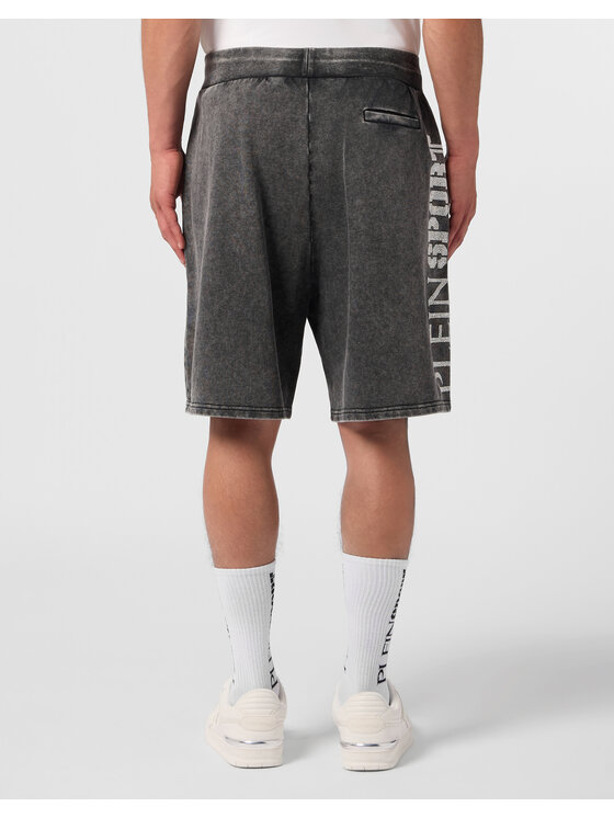 Plein Sport Plein Sport Športové kraťasy 31018 Čierna Jogger Fit