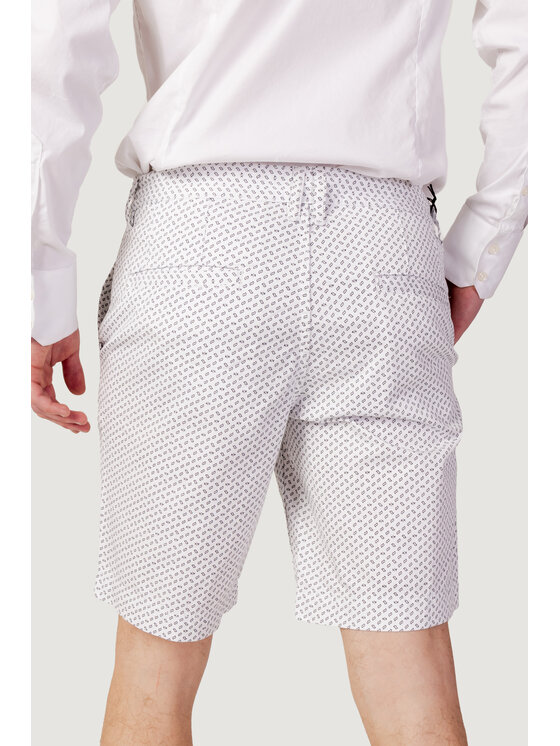 Armani Exchange Armani Exchange Shorts da mare FANTASIA LOGO Bianco Bermuda Fit
