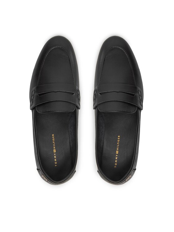 Tommy Hilfiger Tommy Hilfiger Сліпери Essential Leather Loafer FW0FW07769 Чорний