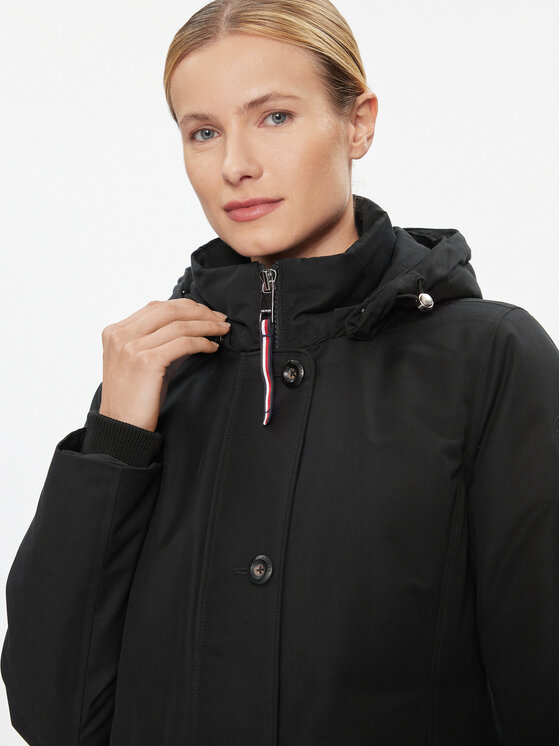 Tommy Hilfiger Tommy Hilfiger Parka WW0WW39864 Μαύρο Regular Fit