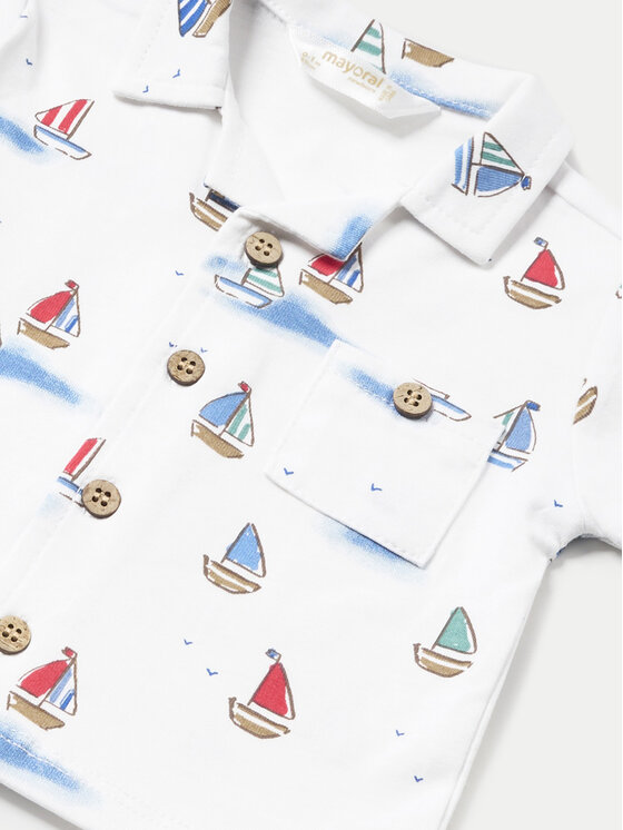 Mayoral Mayoral Komplet t-shirt i spodenki 1222 Kolorowy Regular Fit