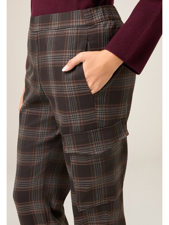 Oltre Oltre Pantaloni di tessuto P024J002490N0S3 Marrone Boy Fit