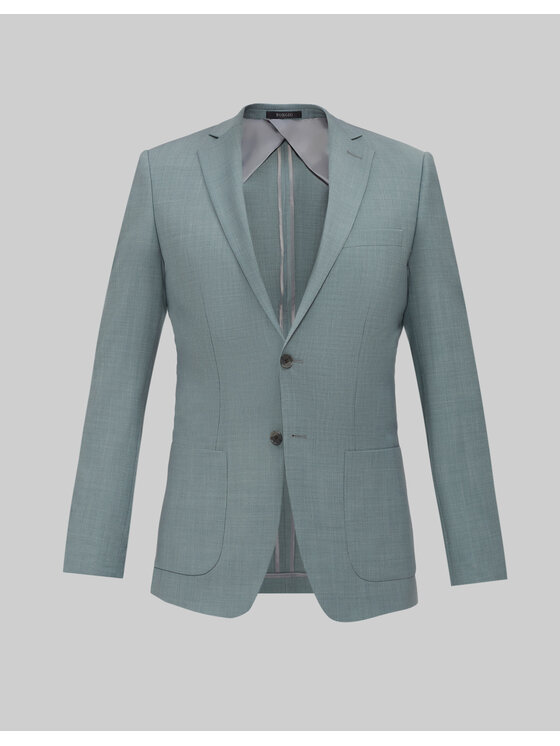 Borgio Borgio Marynarka bagaladi Zielony Slim Fit