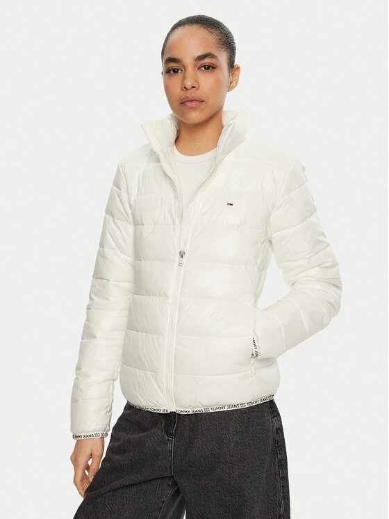 Tommy Jeans Giubbotto invernale Essential DW0DW19312 Écru Regular Fit, taglia : XS