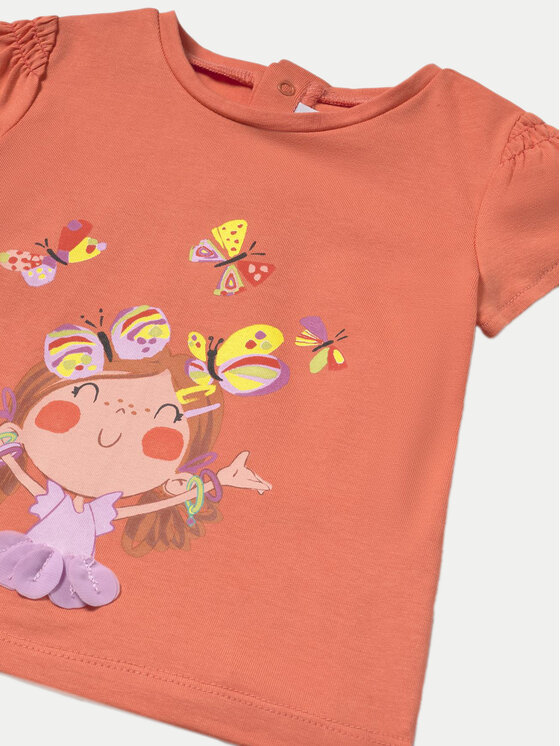 Mayoral Mayoral T-Shirt 1049 Pomarańczowy Regular Fit