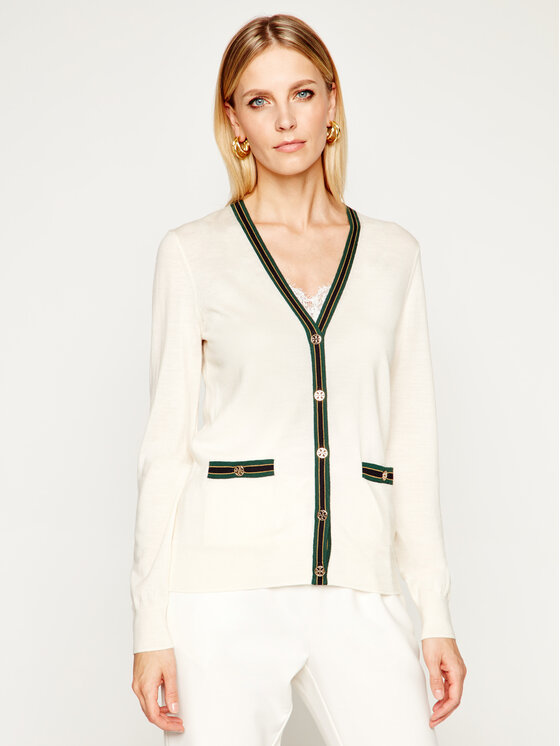 Tory Burch Tory Burch Кардиган Madeline 57330 Бежов Regular Fit
