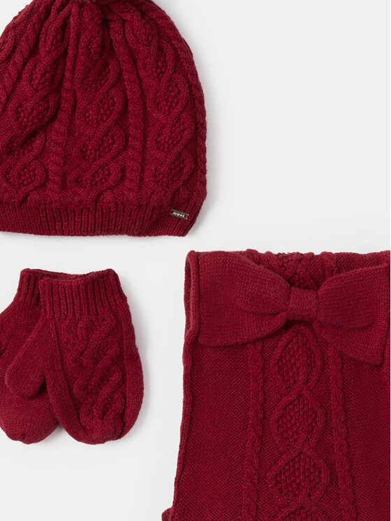 Mayoral Mayoral Set Mütze, Schal und Handschuhe 10768 Rot