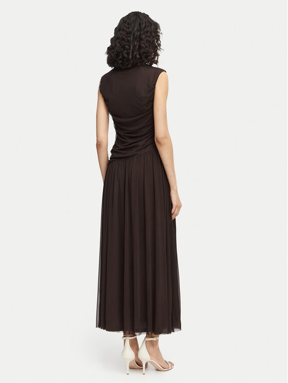 Vero Moda Vero Moda Abito da sera Penelope 10351455 Marrone scuro Regular Fit